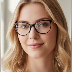 New! Chopard VCH283S 0700 Black and Gold Women Eyeglasses, Authentic